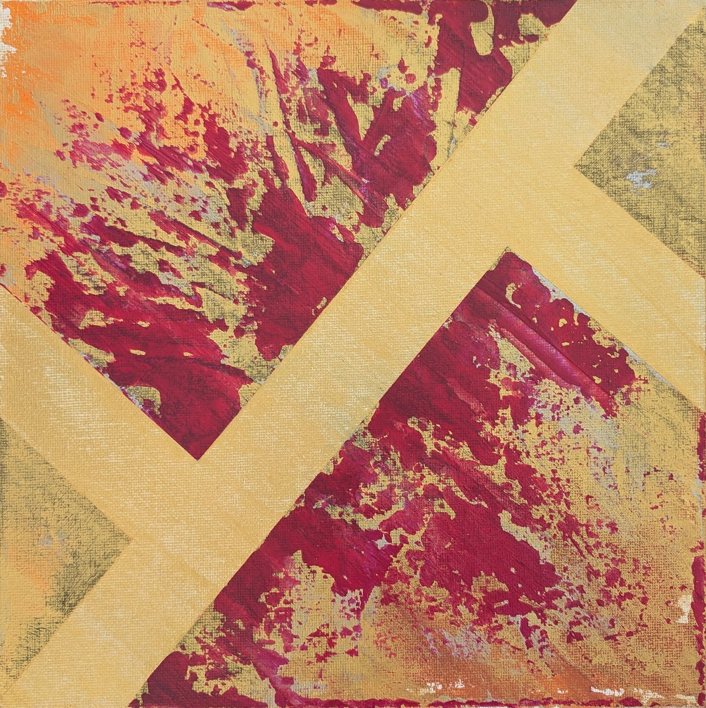 0213E - peinture acrylique originale 25x25cm (2025)