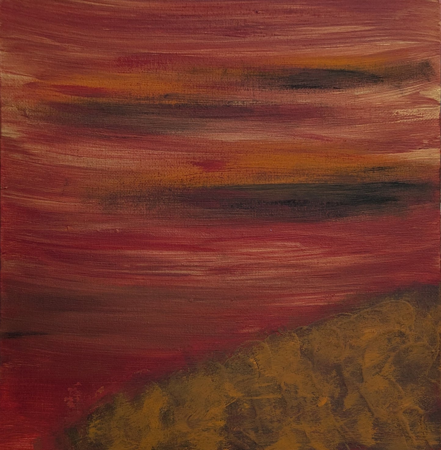 0217A - peinture acrylique originale 25x25cm (2025)