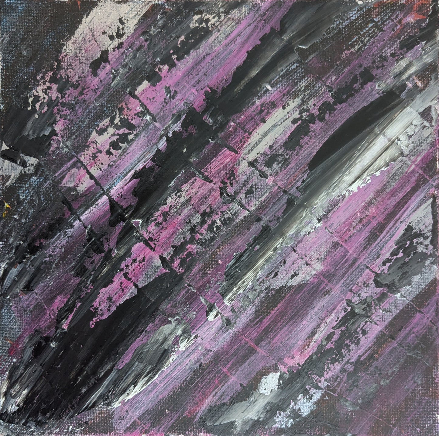 0228D - peinture acrylique originale 25x25cm (2025)