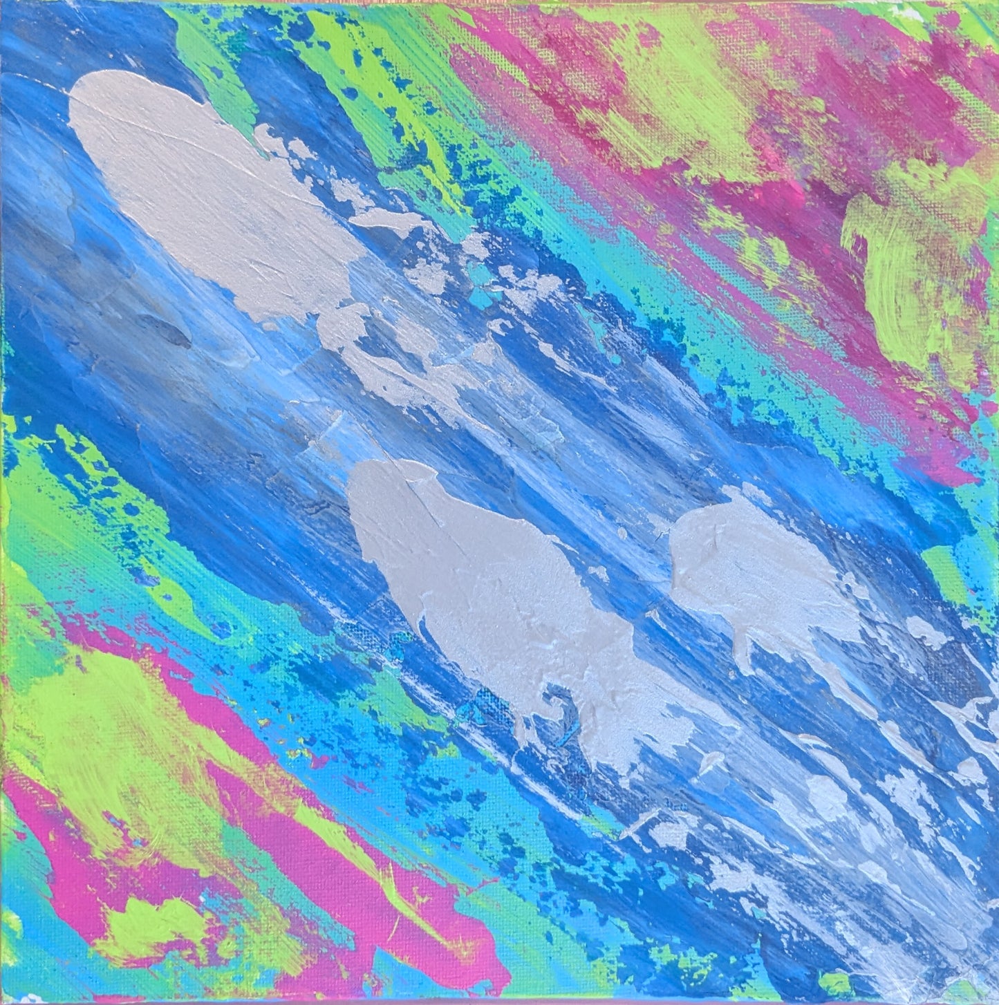 0228E - peinture acrylique originale 25x25cm (2025)