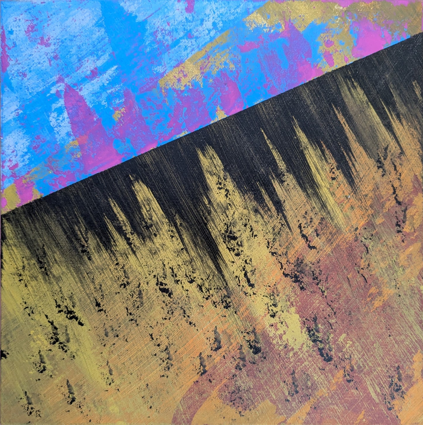 0302C - peinture acrylique originale 25x25cm (2025)