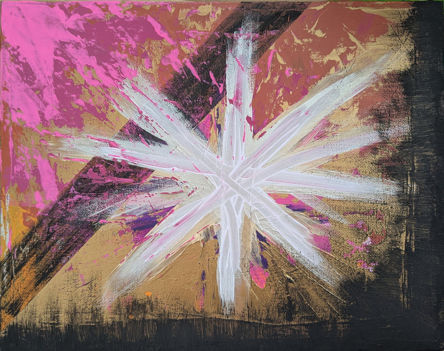 0209D - peinture acrylique originale 30x24cm (2025)