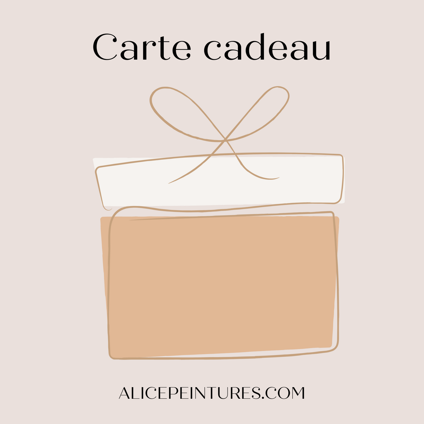 Carte cadeau alicepeintures.com