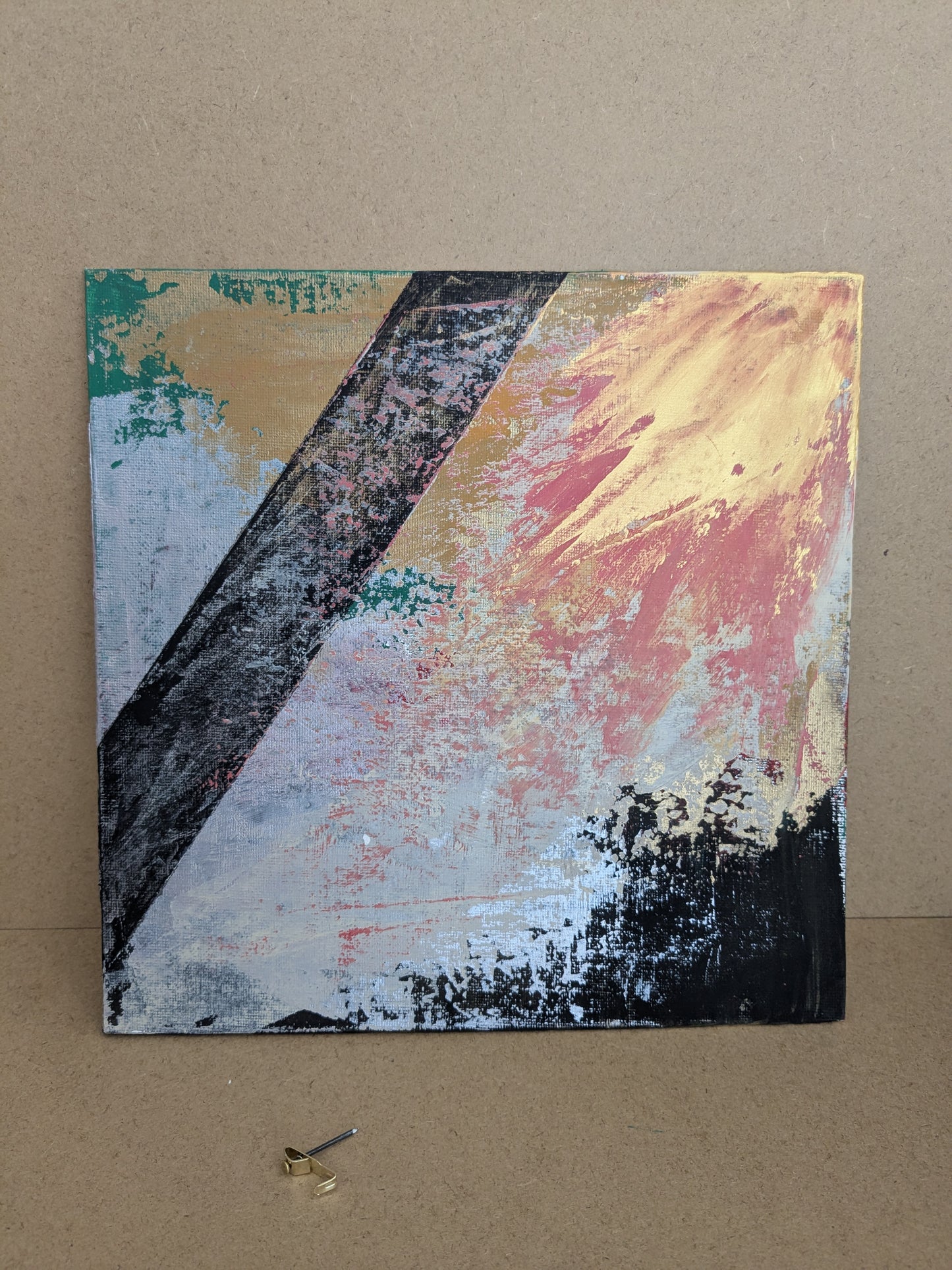 0207A - peinture acrylique originale 25x25cm (2025)