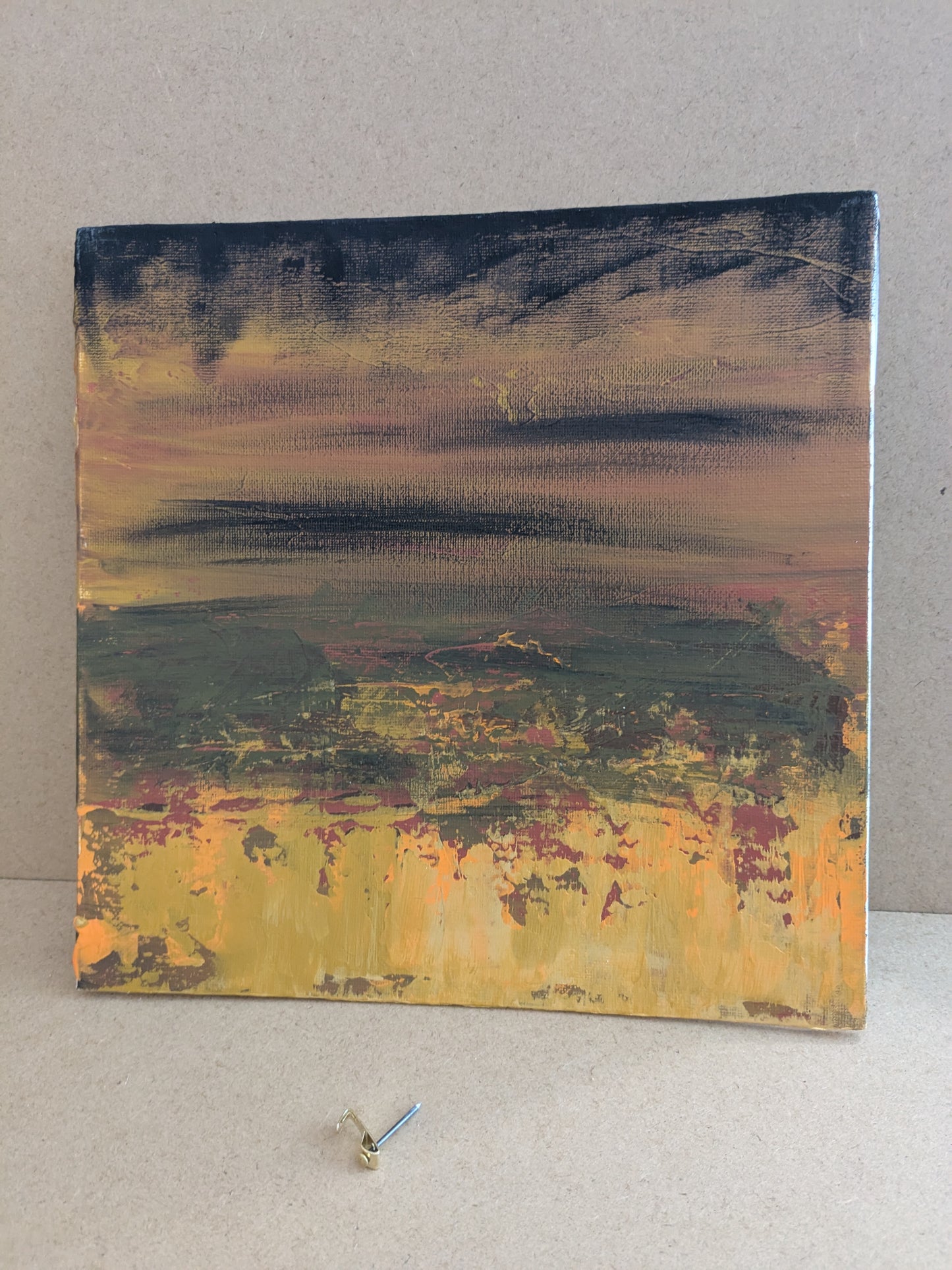 0216B - peinture acrylique originale 25x25cm (2025)