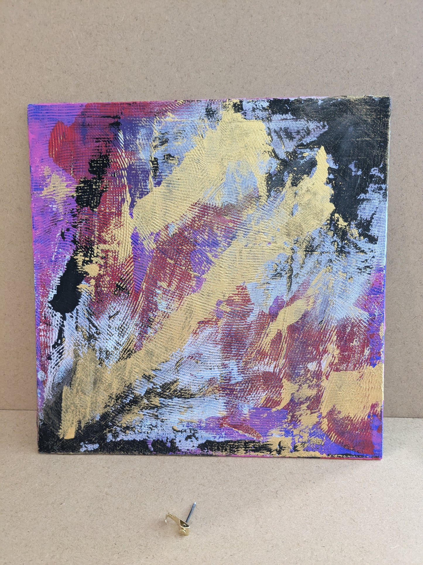 0222B - peinture acrylique originale 25x25cm (2025)