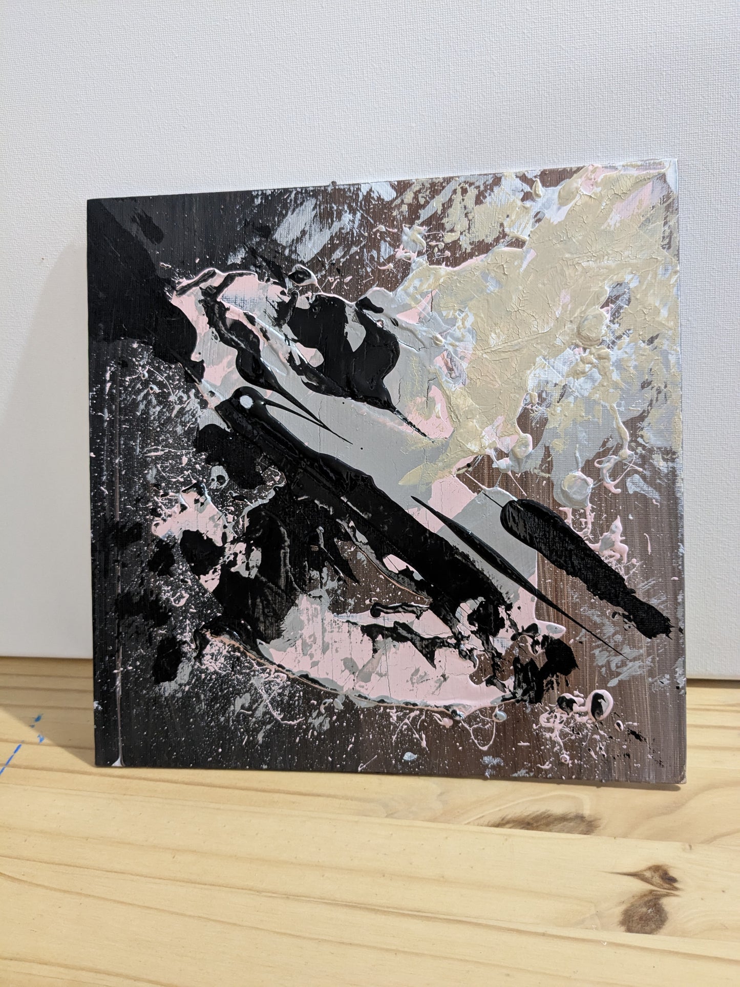 0304E - peinture acrylique originale 25x25cm (2025)