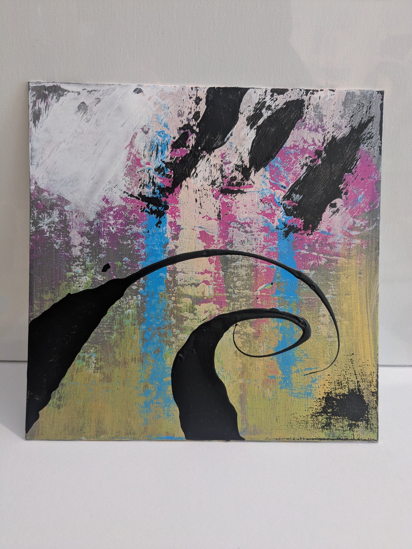 0308D - peinture acrylique originale 25x25cm (2025)