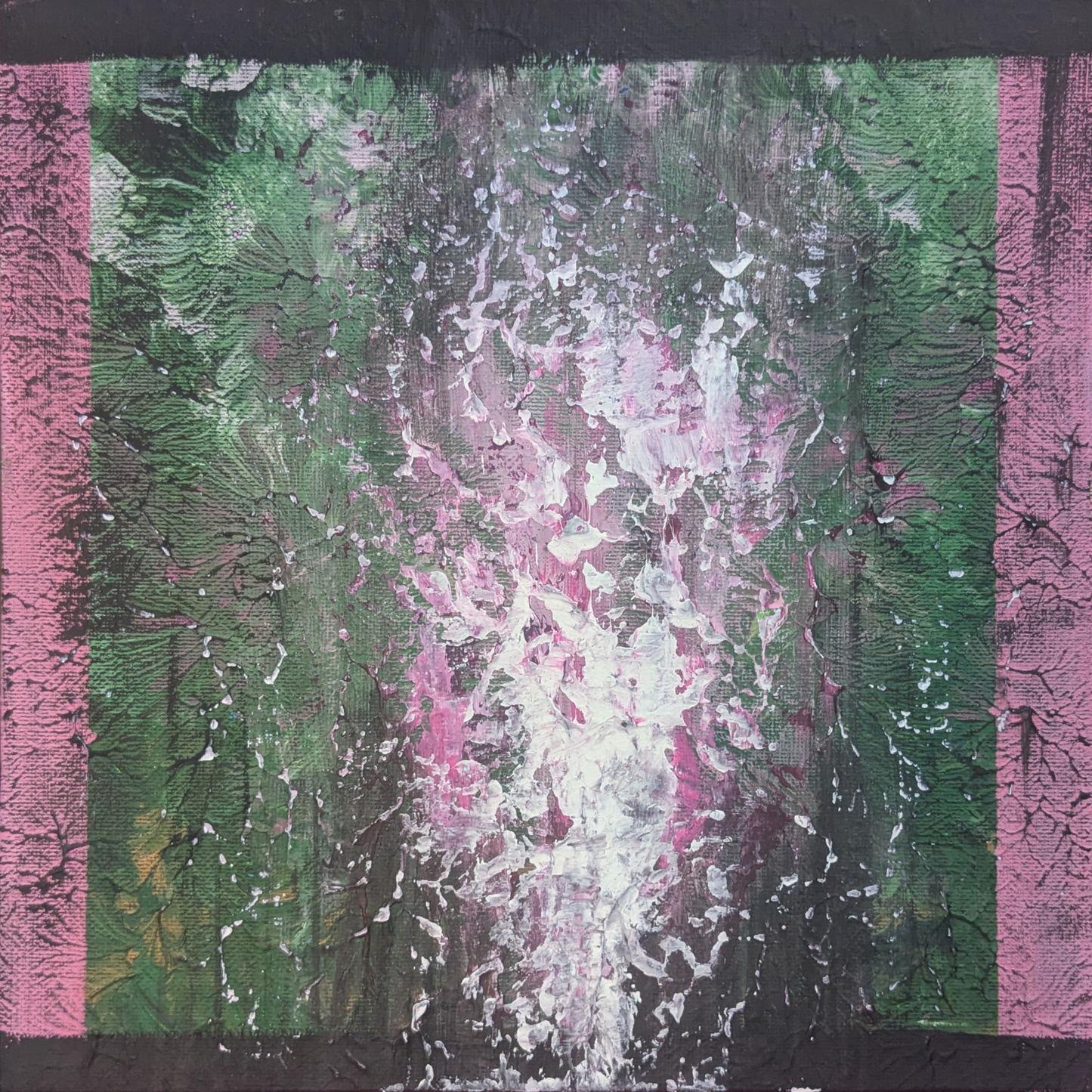 Sans titre 0603C - peinture acrylique originale 25x25cm (2025)