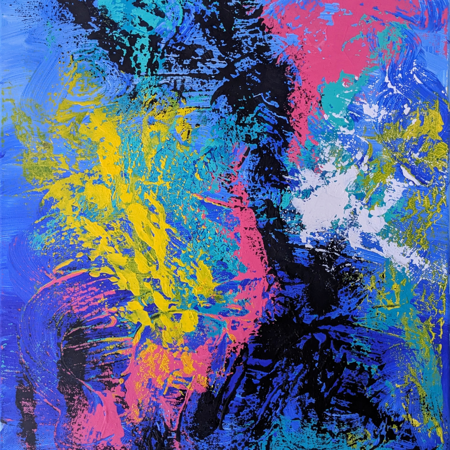 Sans titre 0716A - peinture acrylique originale 40x50cm (2025)