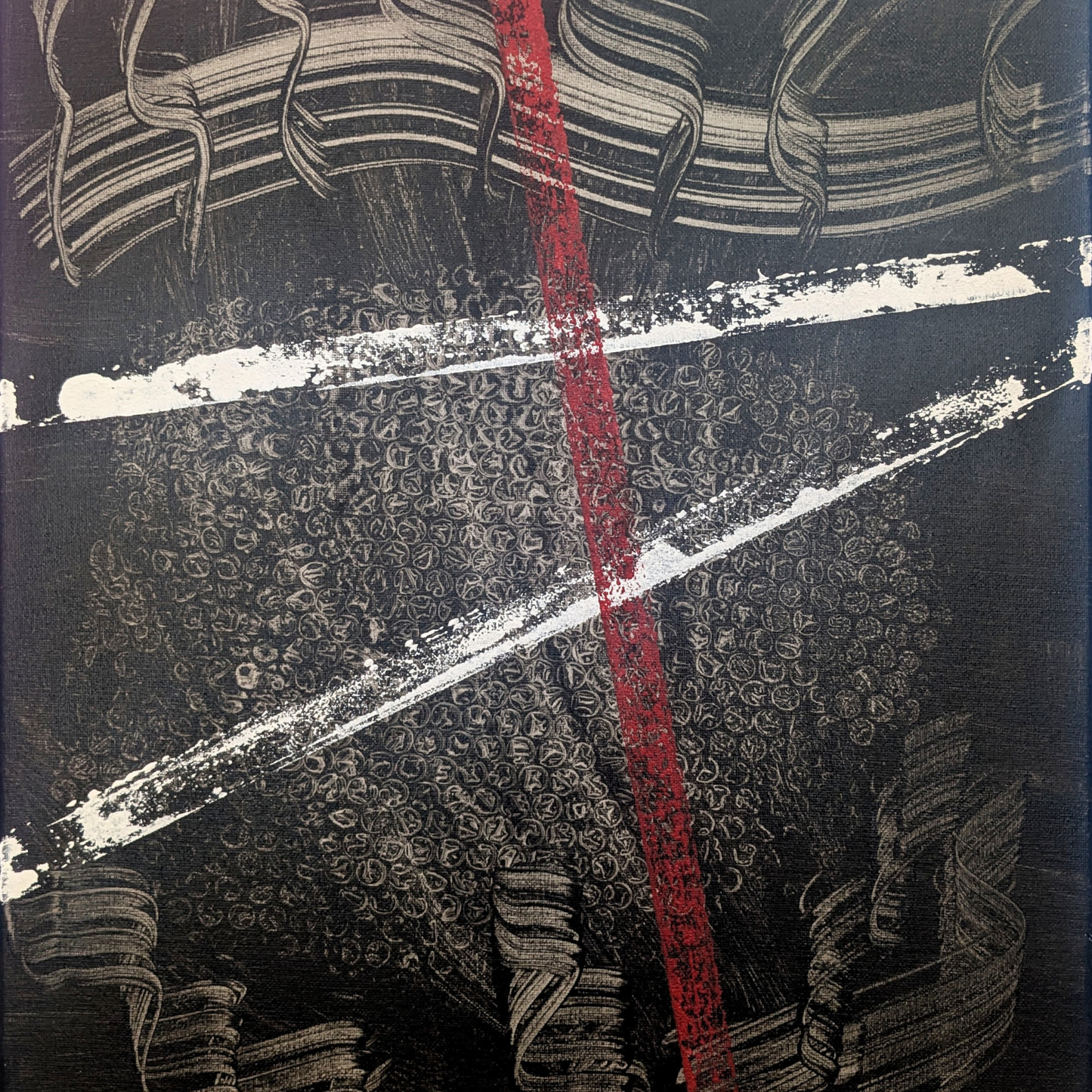 Sans titre 0703D - peinture acrylique originale 40x50cm (2025)