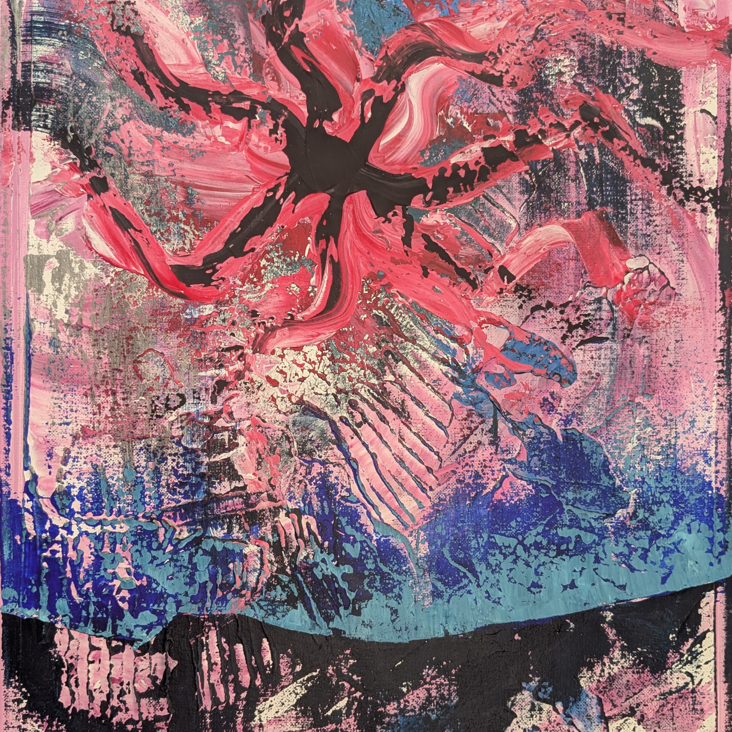 Sans titre 0727B - peinture acrylique originale 40x50cm (2025)