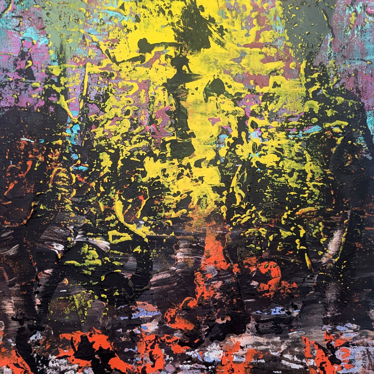 Sans titre 0703E - peinture acrylique originale 30x40cm (2025)