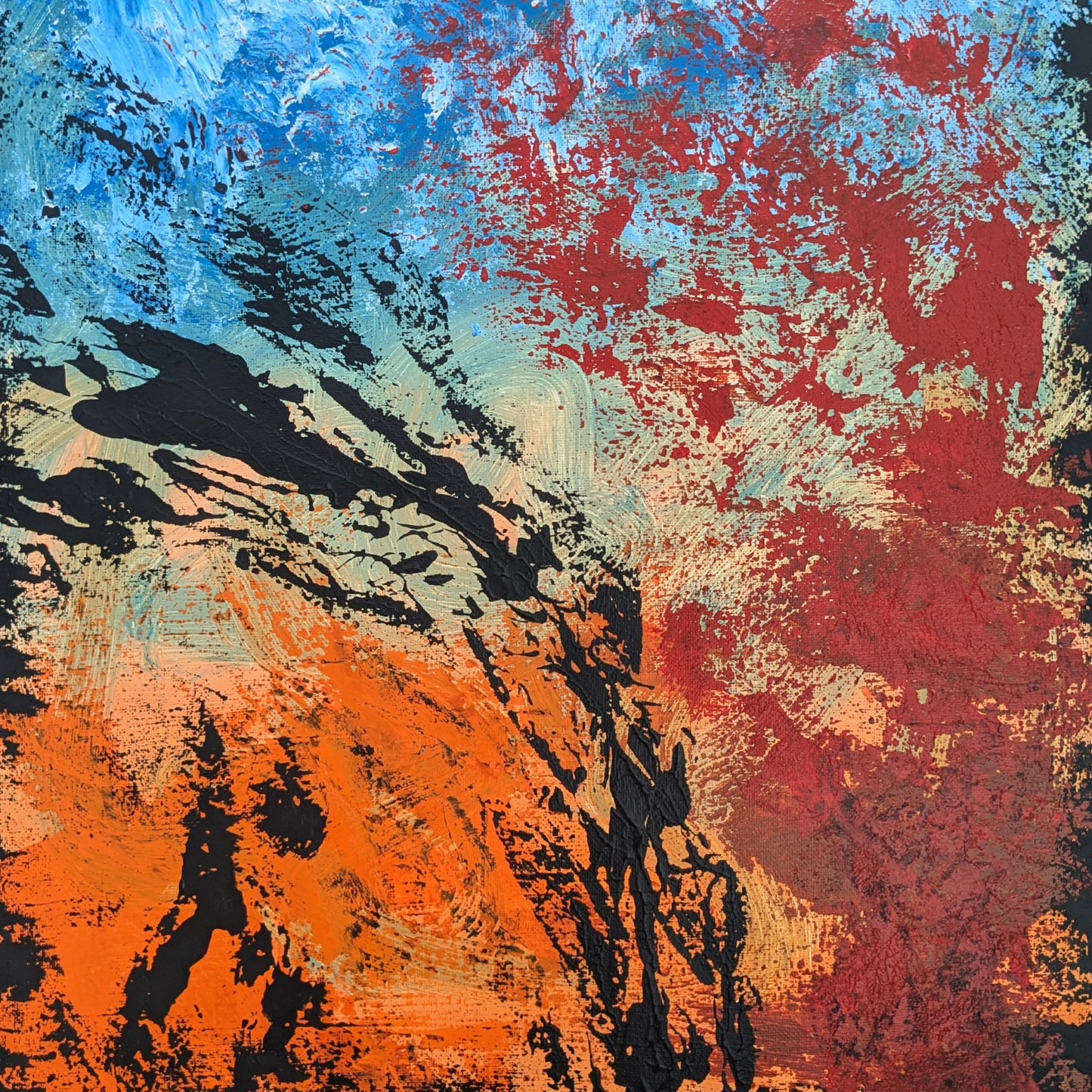 Sans titre 0712C - peinture acrylique originale 40x50cm (2025)