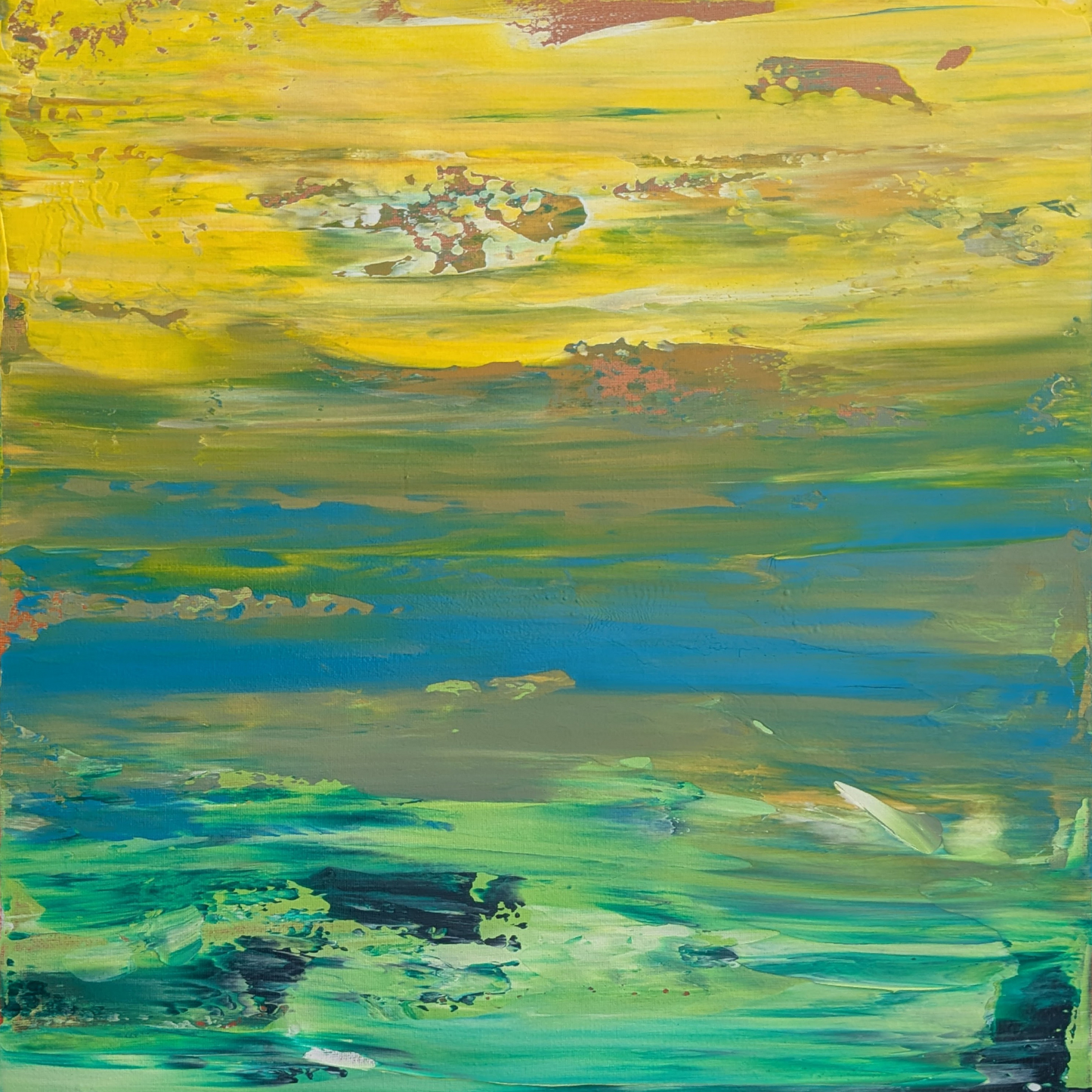 Instant coloré - peinture acrylique originale 40x50cm (2025)