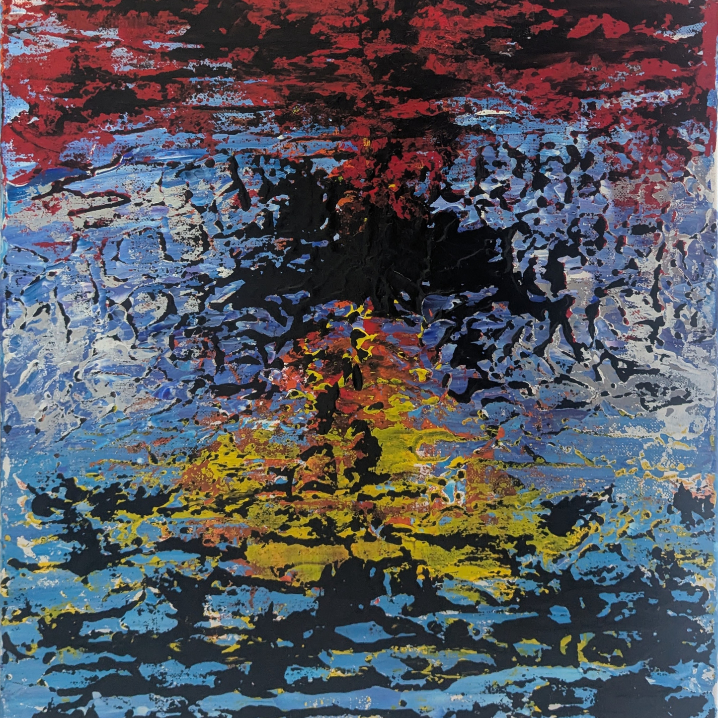 Sans titre 0621E - peinture acrylique originale 40x50cm (2025)