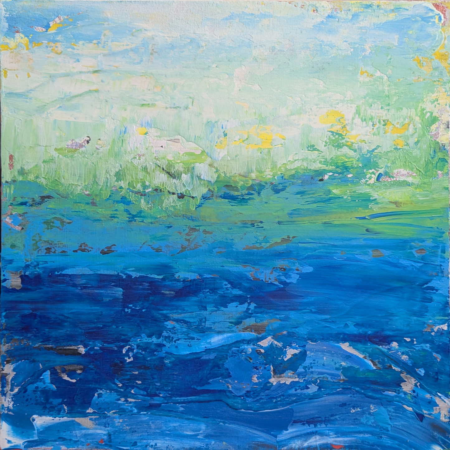 Sans titre 0526B - peinture acrylique originale 25x25cm (2025)