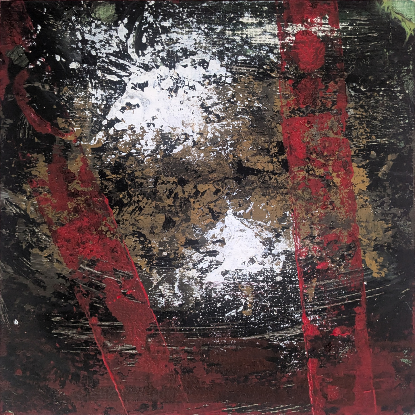 Sans titre 0625C - peinture acrylique originale 25x25cm (2025)