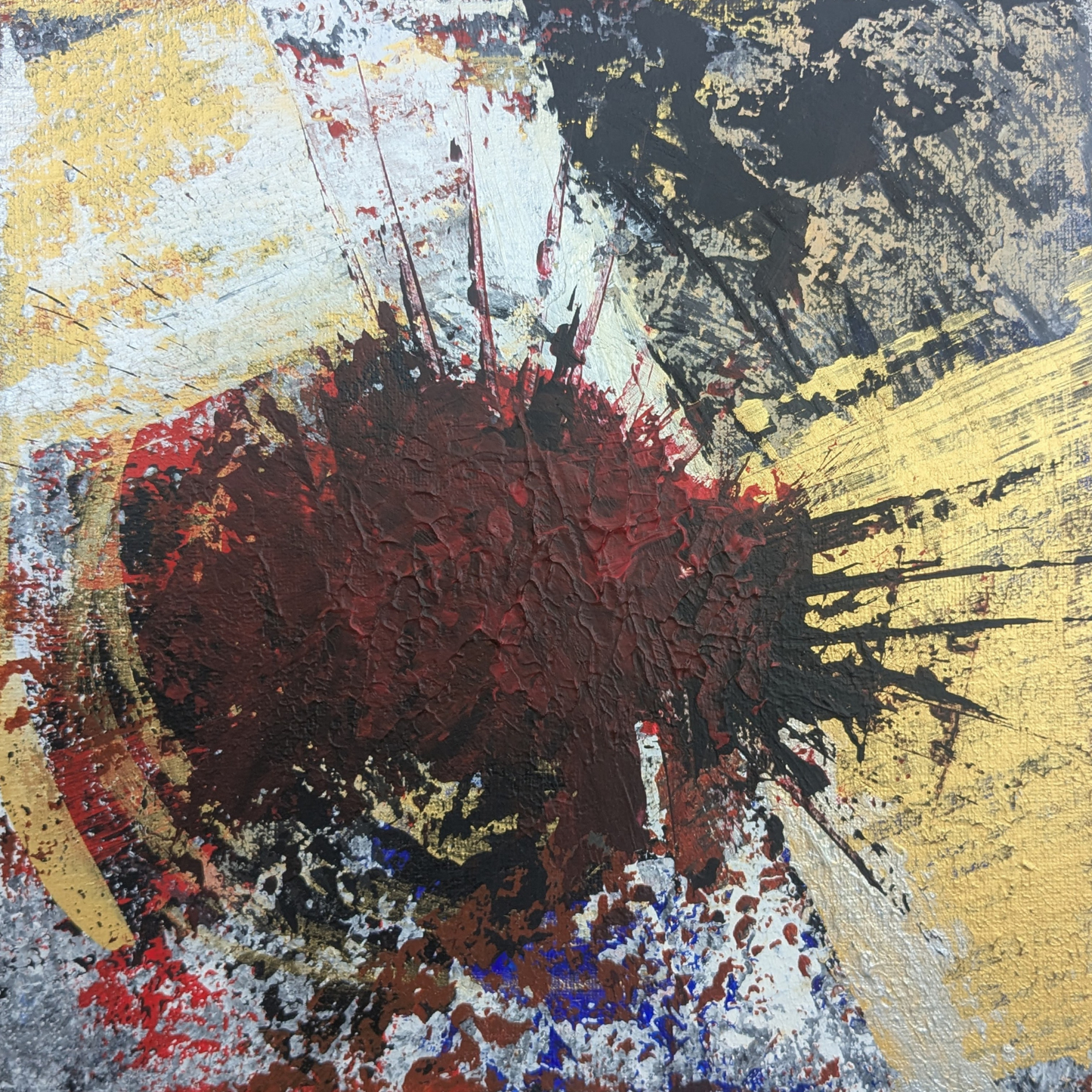 Sans titre 0615B - peinture acrylique originale 25x25cm (2025)