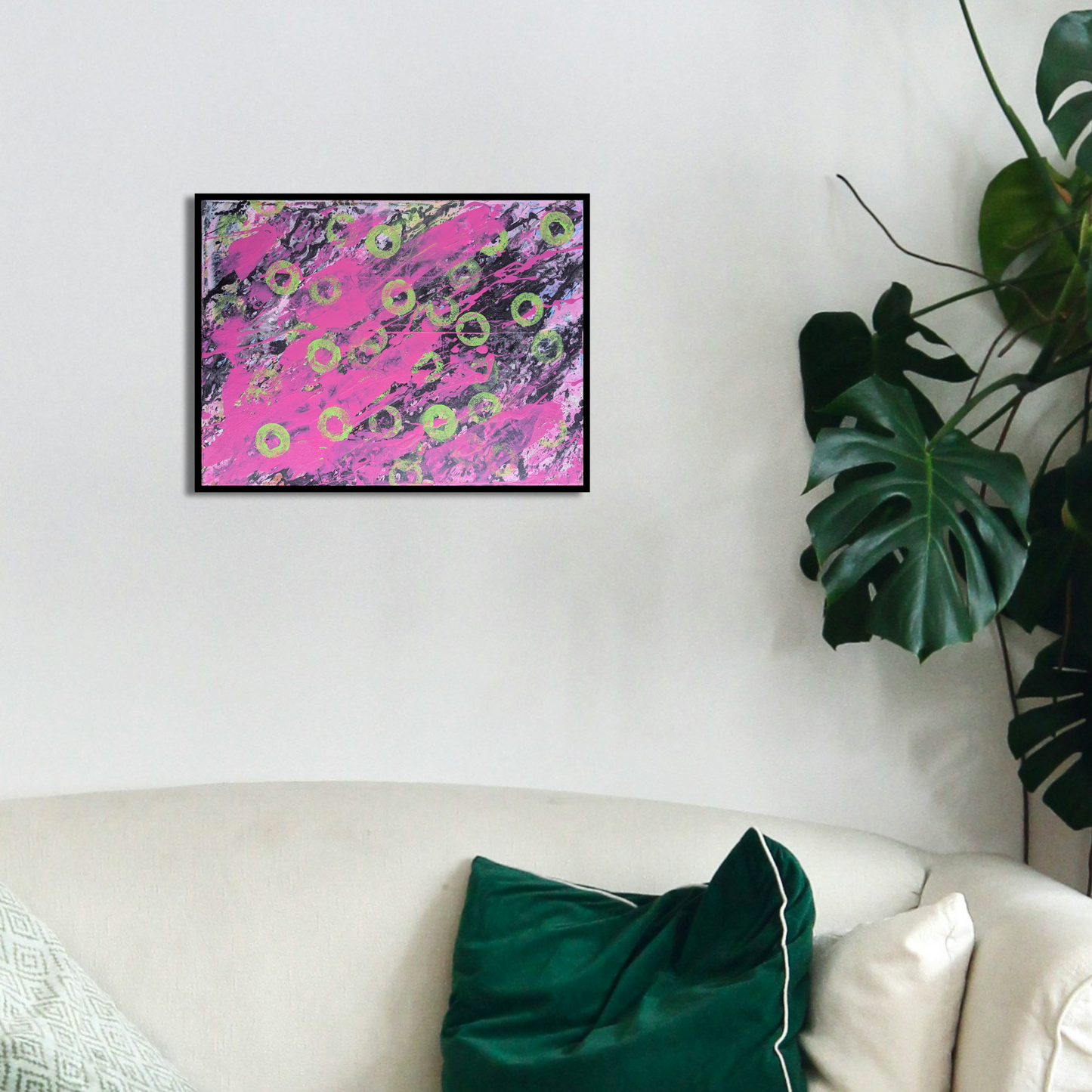 Les anneaux - peinture acrylique originale 40x30cm (2025)