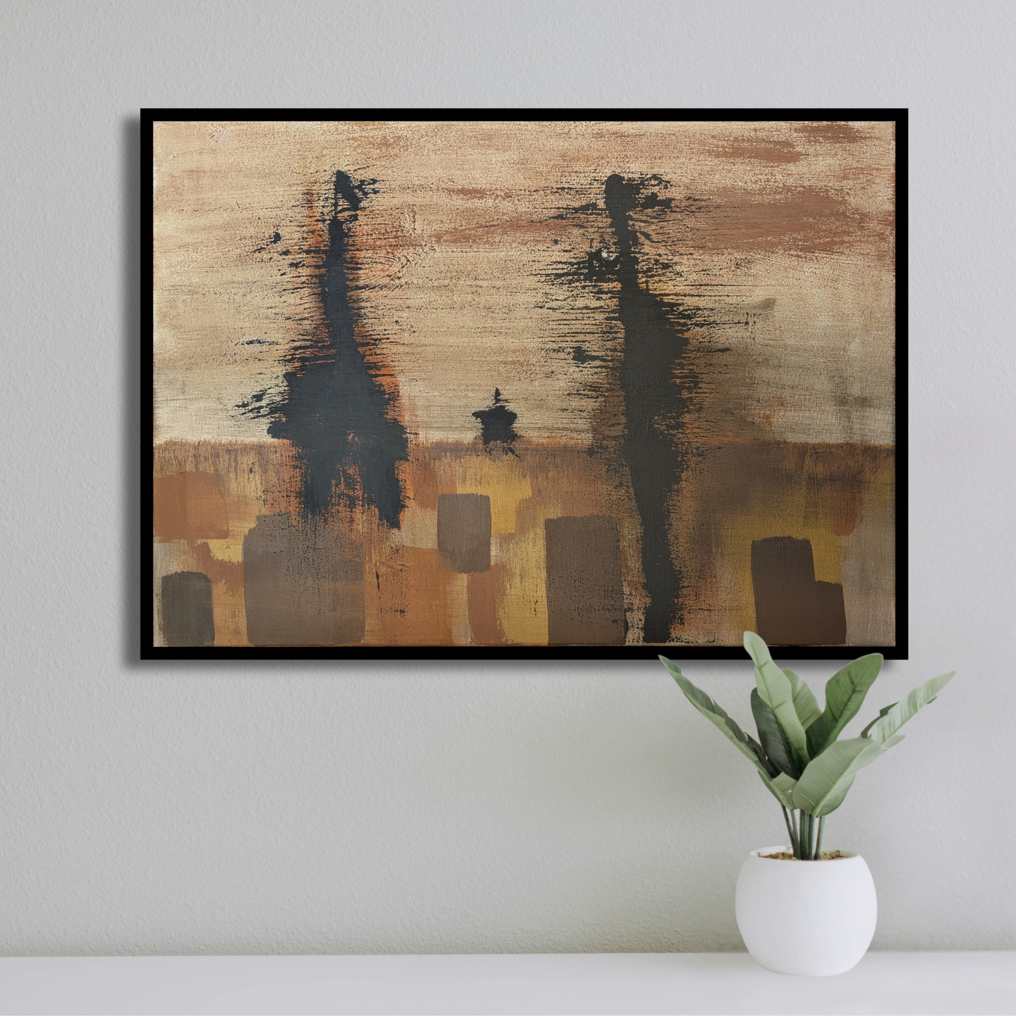 Les êtres - peinture acrylique originale 70x50cm (2025)