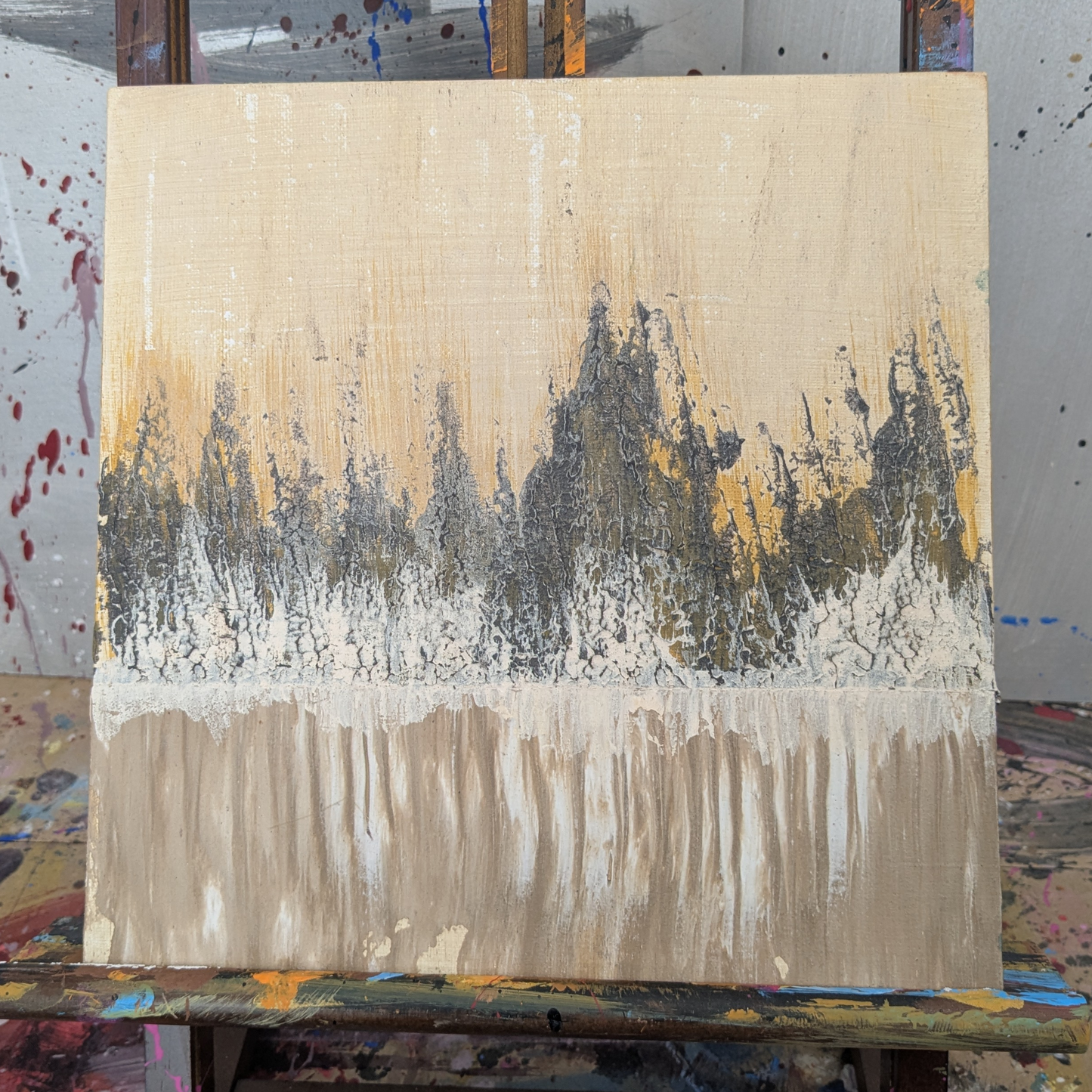 0331E - peinture acrylique originale 25x25cm (2025)