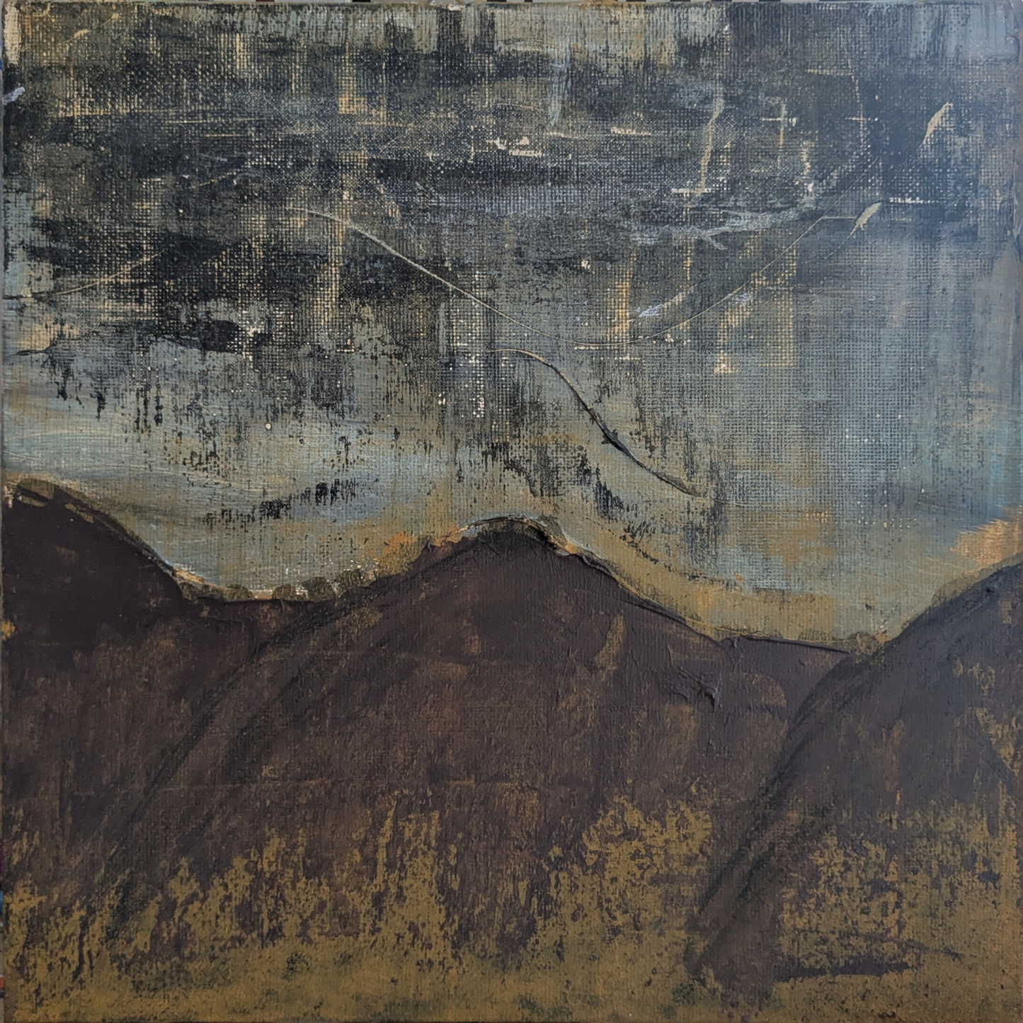 0419C - peinture acrylique originale 25x25cm (2025)