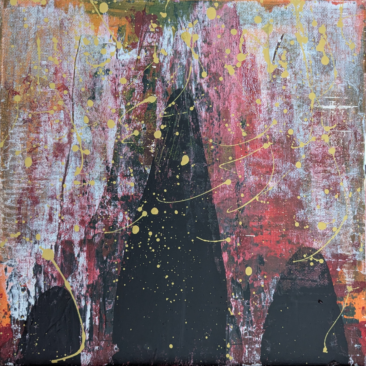 0413B - peinture acrylique originale 25x25cm (2025)