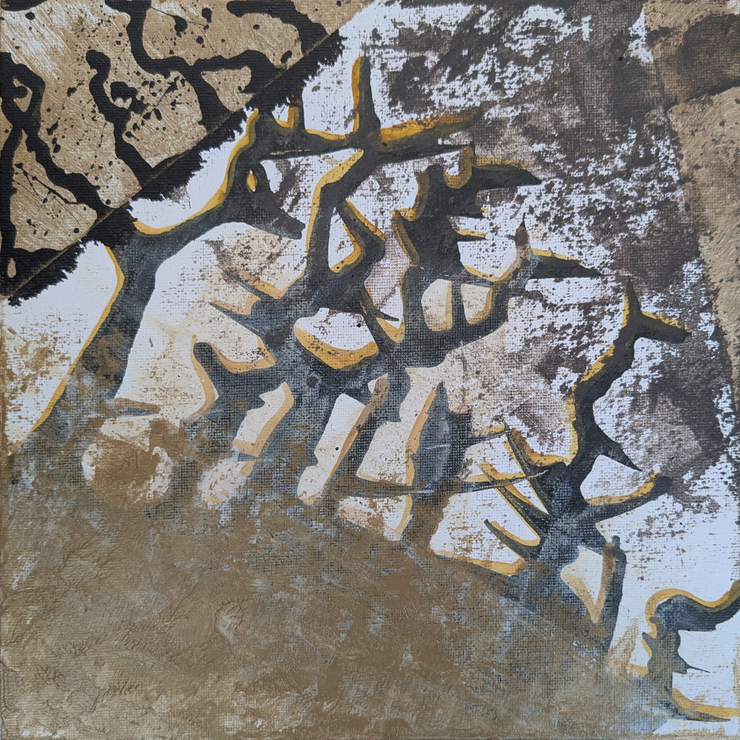 0331C - peinture acrylique originale 25x25cm (2025)