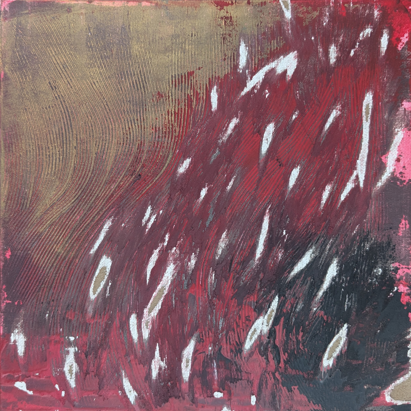 0418B - peinture acrylique originale 25x25cm (2025)