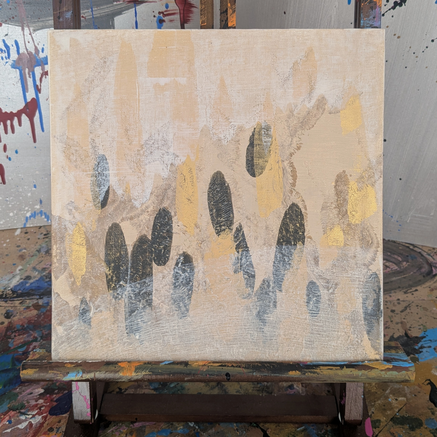 0402F - peinture acrylique originale 25x25cm (2025)