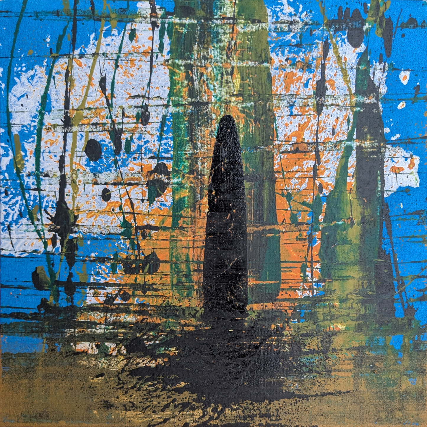 0419A - peinture acrylique originale 25x25cm (2025)