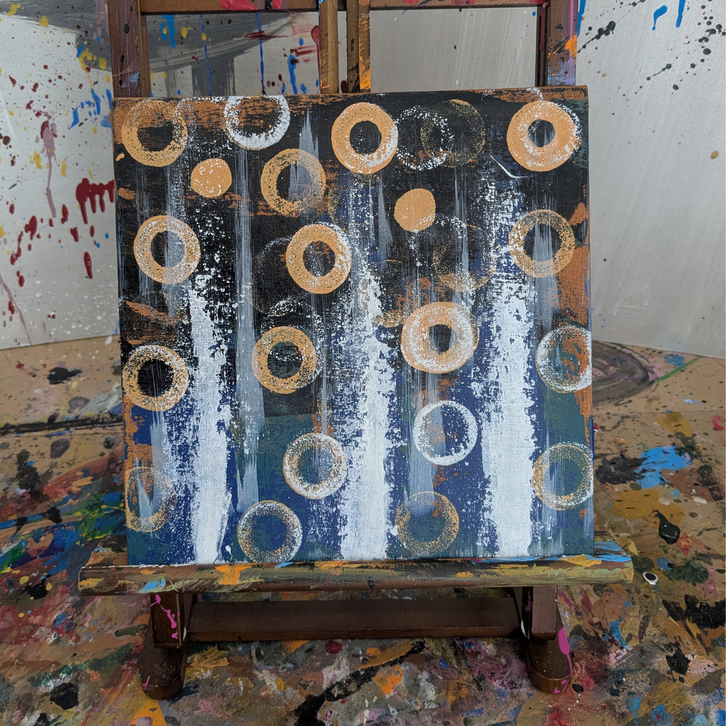 0408A - peinture acrylique originale 25x25cm (2025)