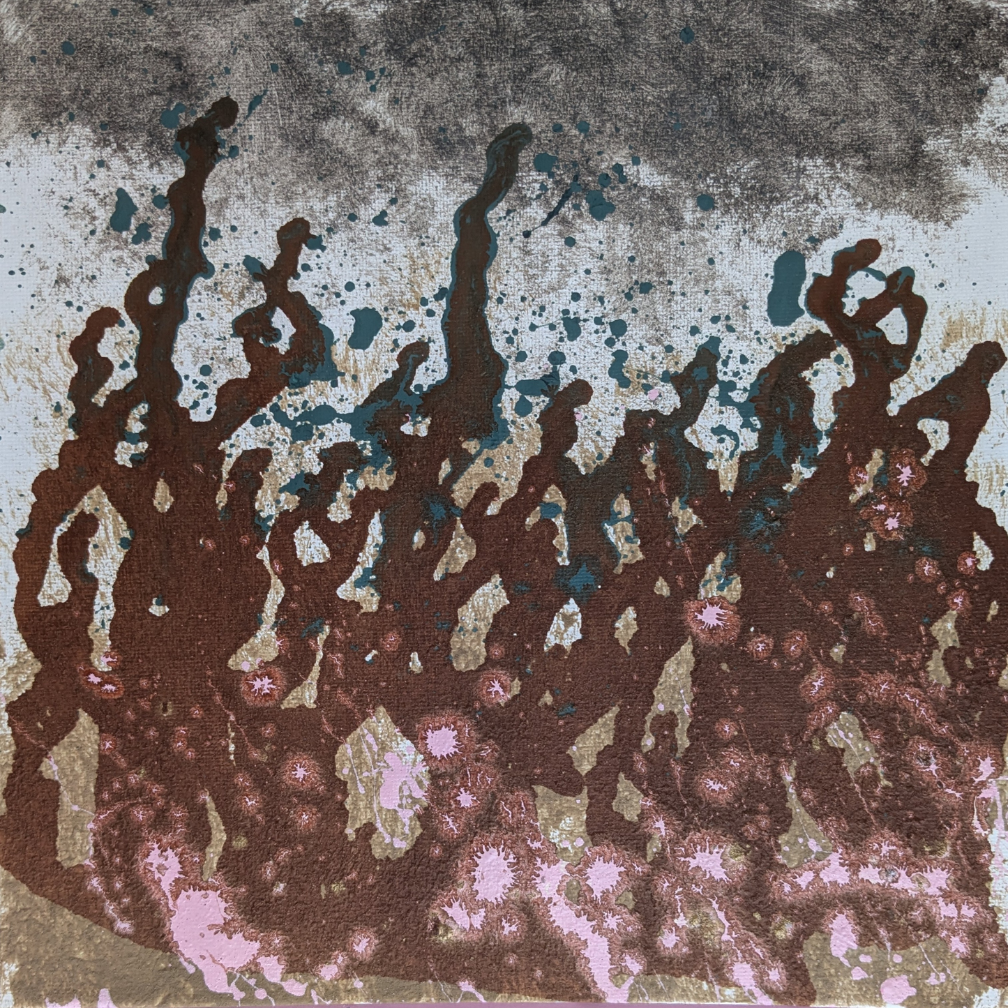 0331A - peinture acrylique originale 25x25cm (2025)