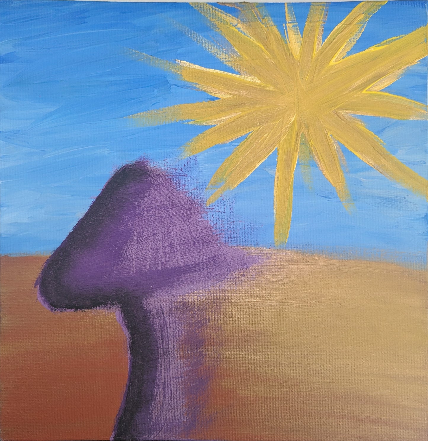 0124A - peinture acrylique originale 25x25cm (2025)