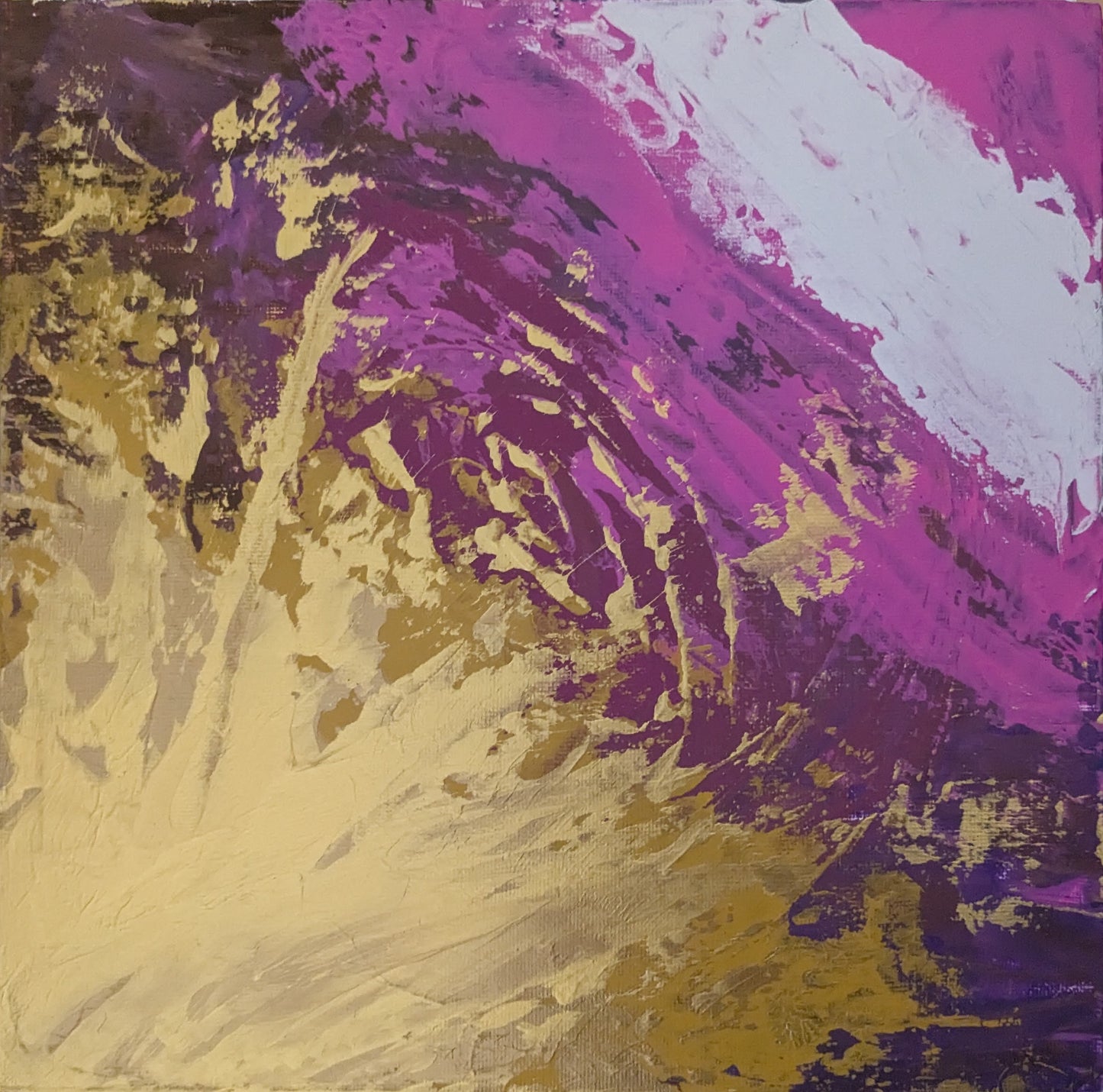 0206B - peinture acrylique originale 25x25cm (2025)