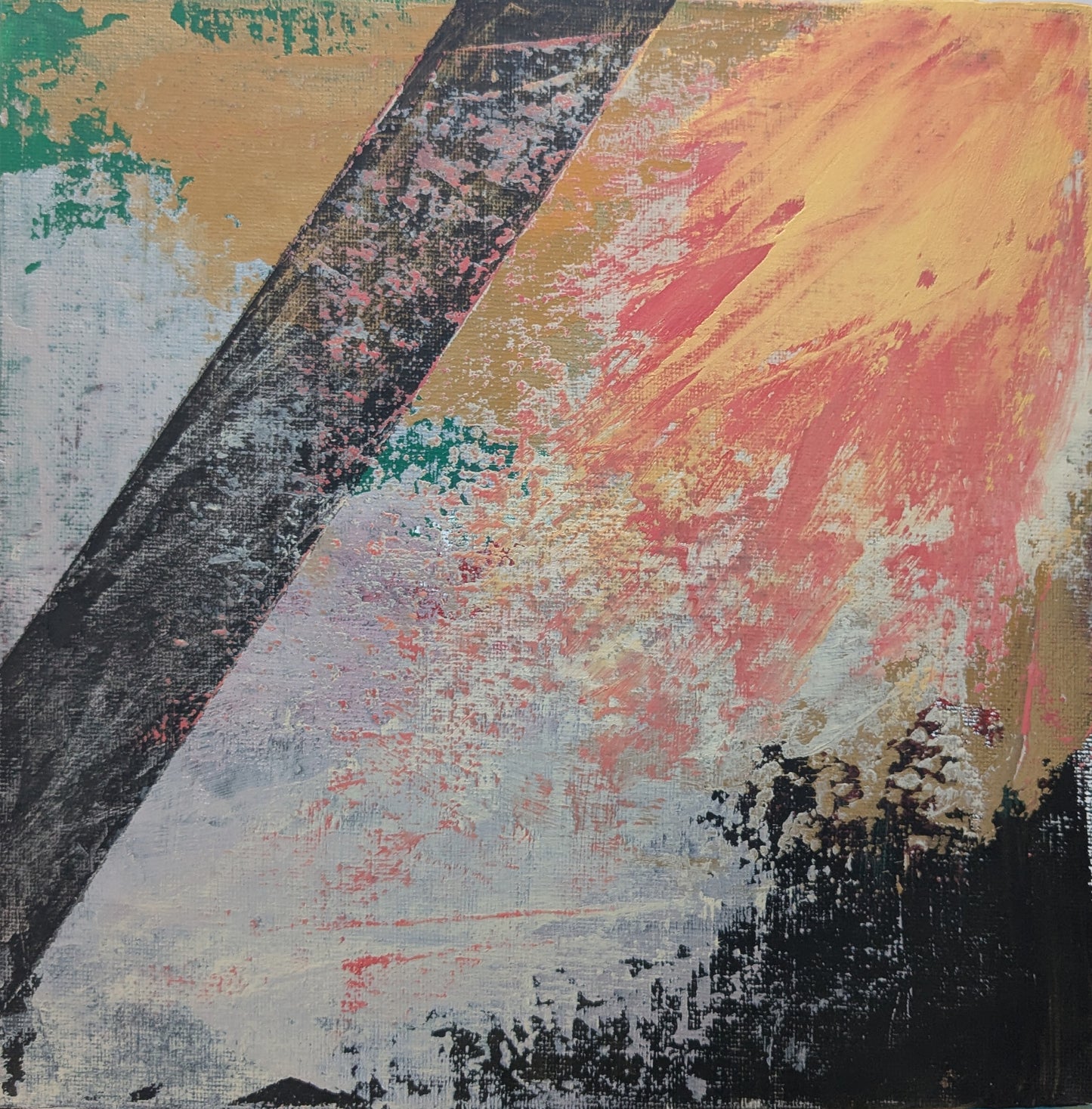 0207A - peinture acrylique originale 25x25cm (2025)