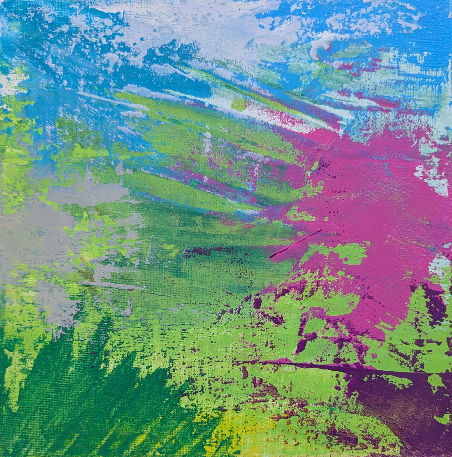 0209A - peinture acrylique originale 25x25cm (2025)