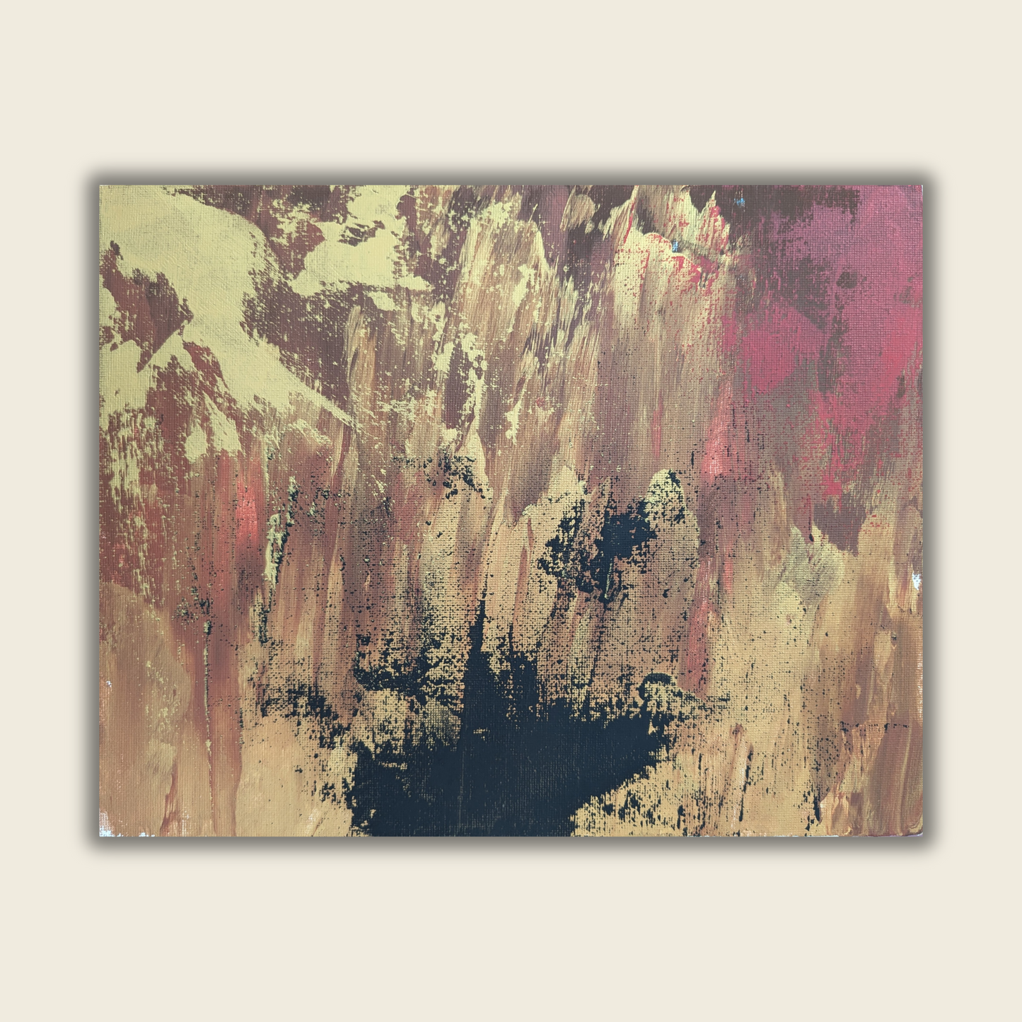 0209E - peinture acrylique originale 30x24cm (2025)