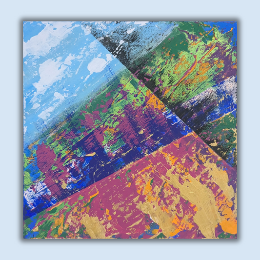 0211D - peinture acrylique originale 25x25cm (2025)