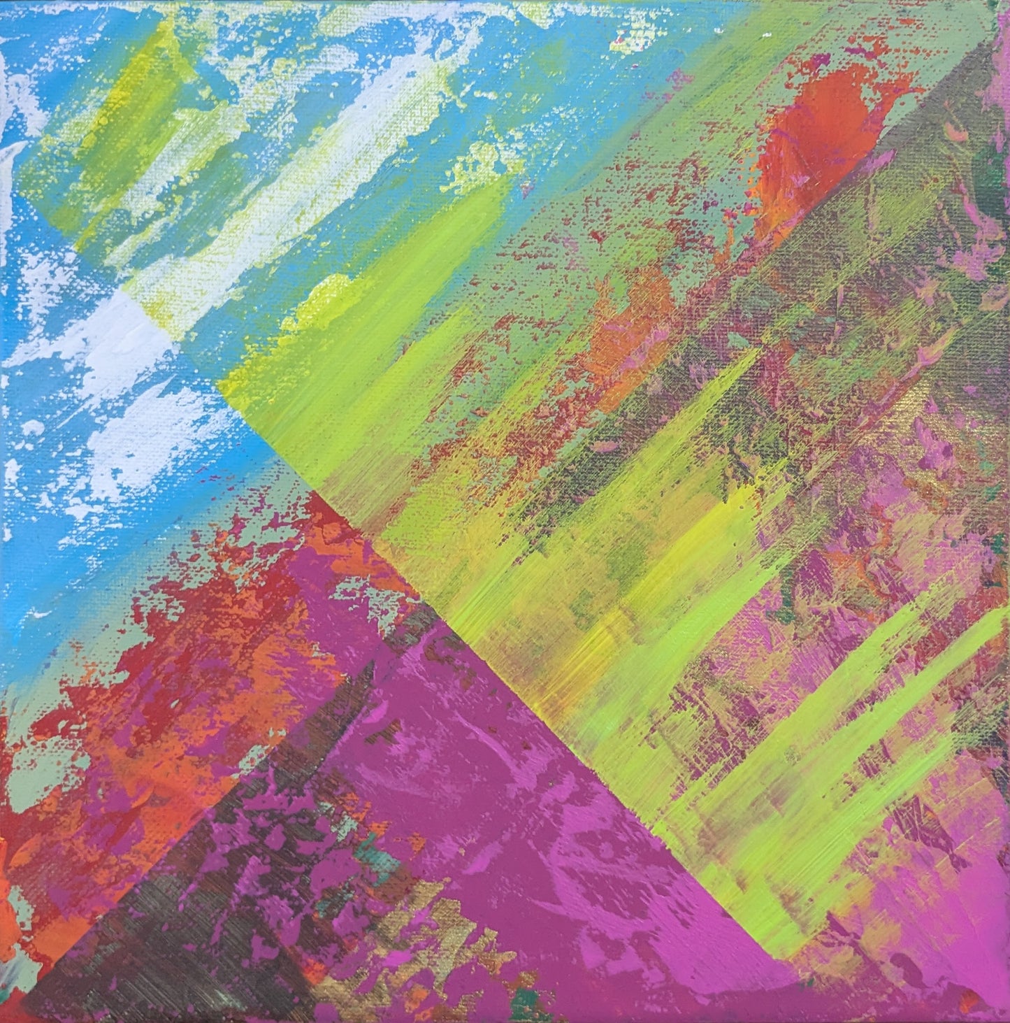 0213C - peinture acrylique originale 25x25cm (2025)