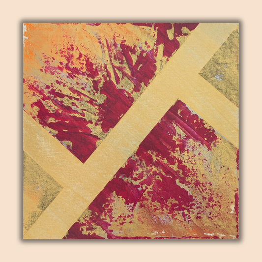 0213E - peinture acrylique originale 25x25cm (2025)