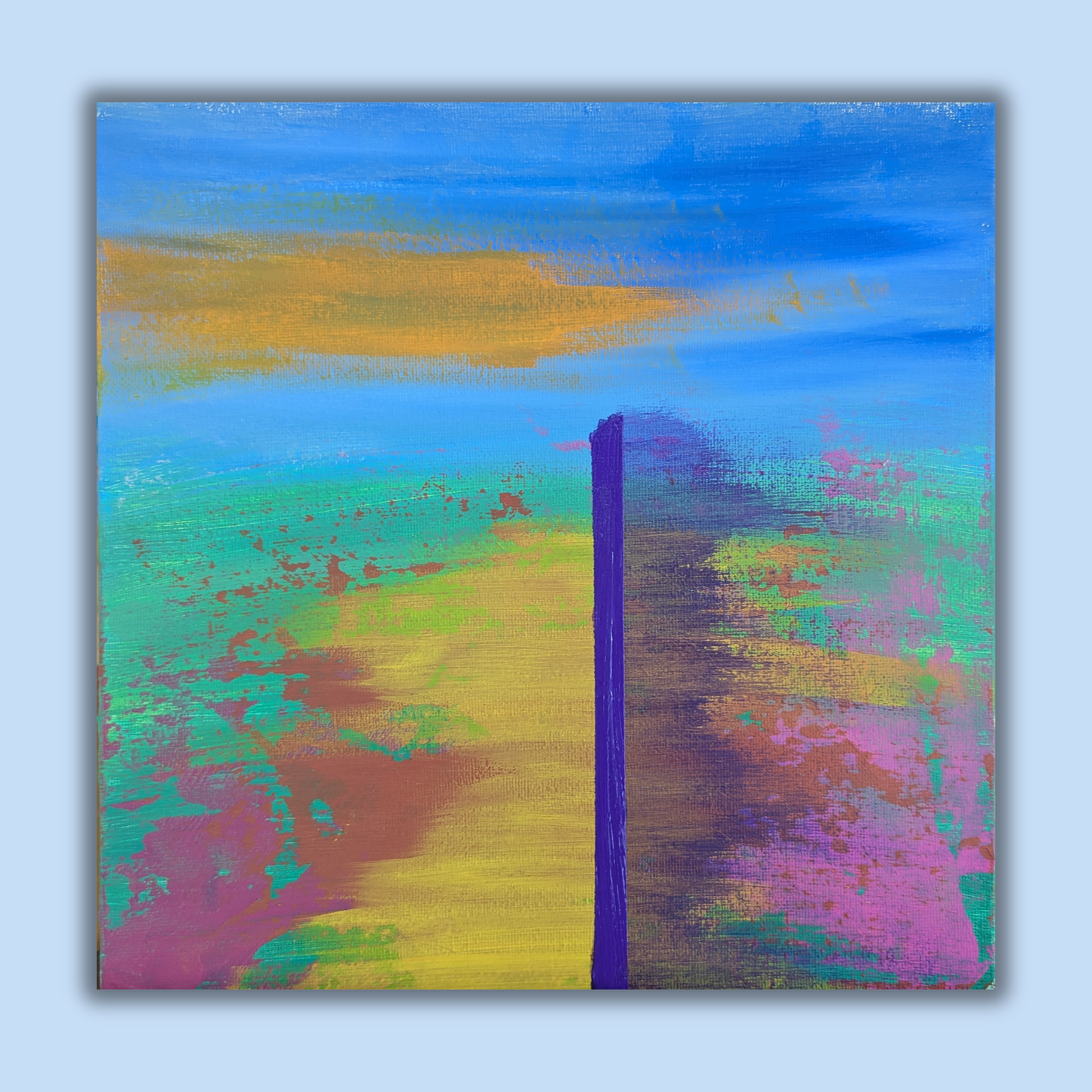 0213F - peinture acrylique originale 25x25cm (2025)