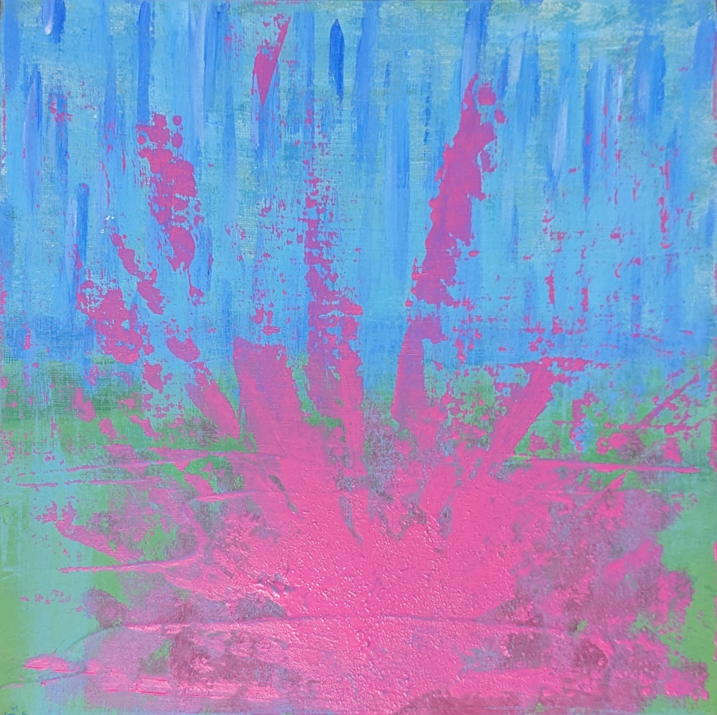 0216A - peinture acrylique originale 25x25cm (2025)