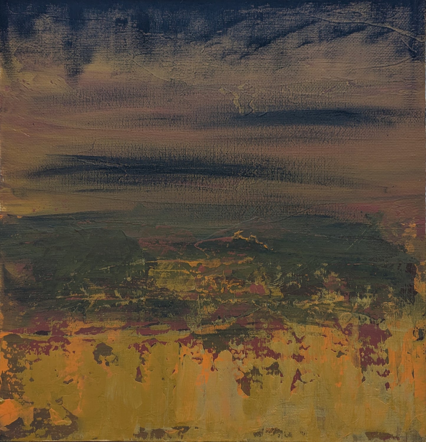 0216B - peinture acrylique originale 25x25cm (2025)