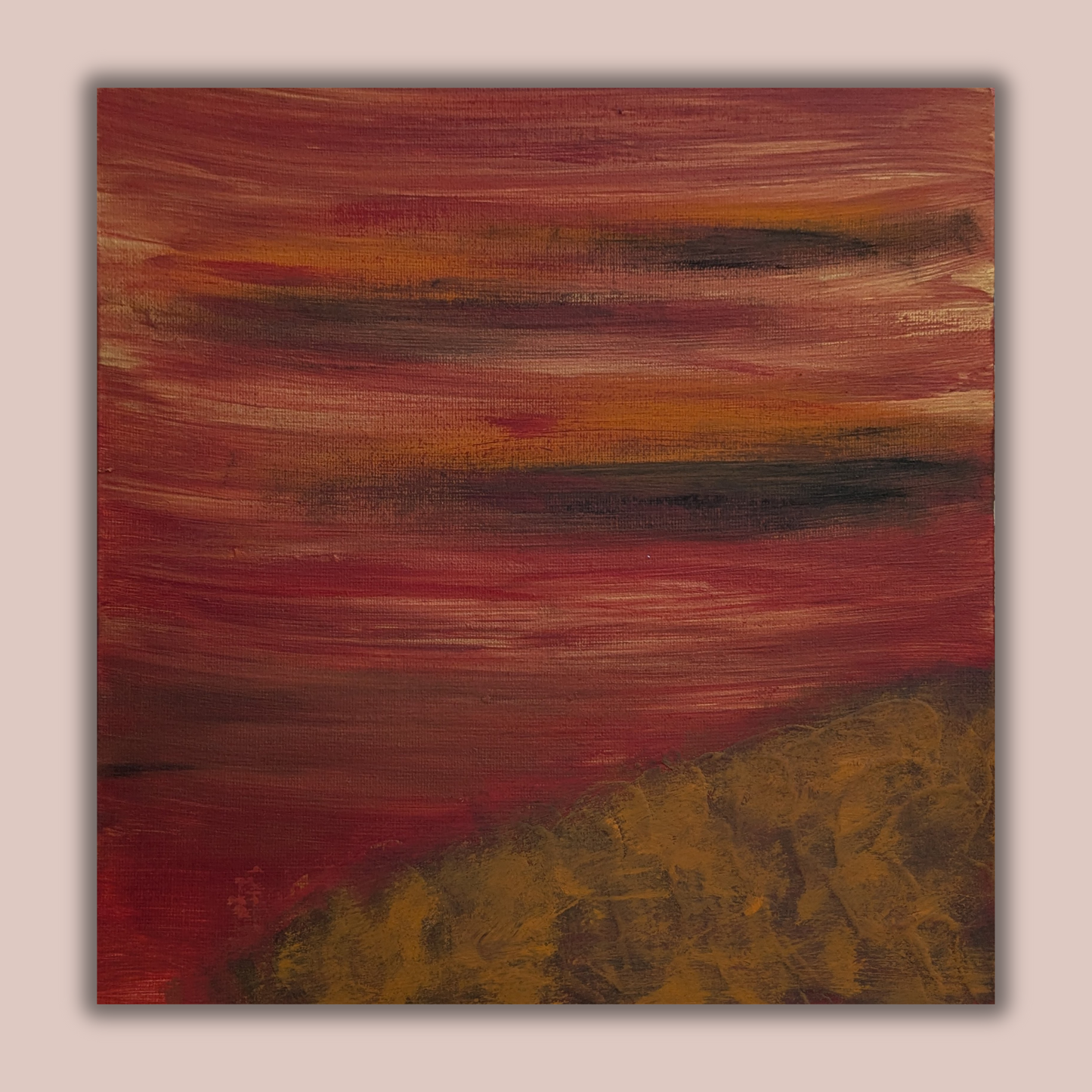 0217A - peinture acrylique originale 25x25cm (2025)