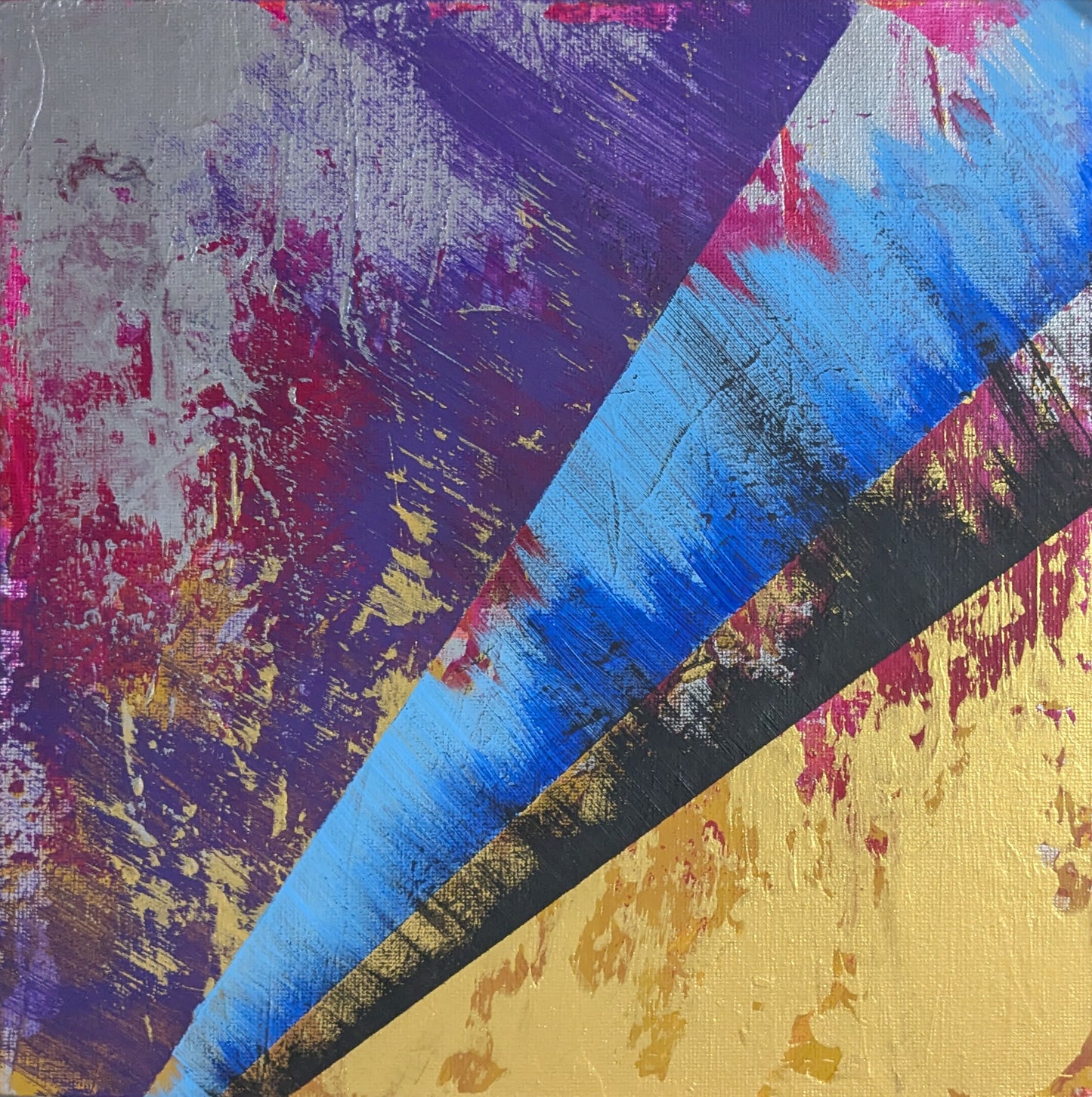 0218A - peinture acrylique originale 25x25cm (2025)