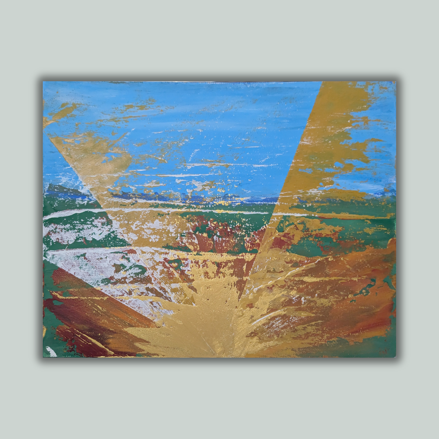 0219B - peinture acrylique originale 30x24cm (2025)