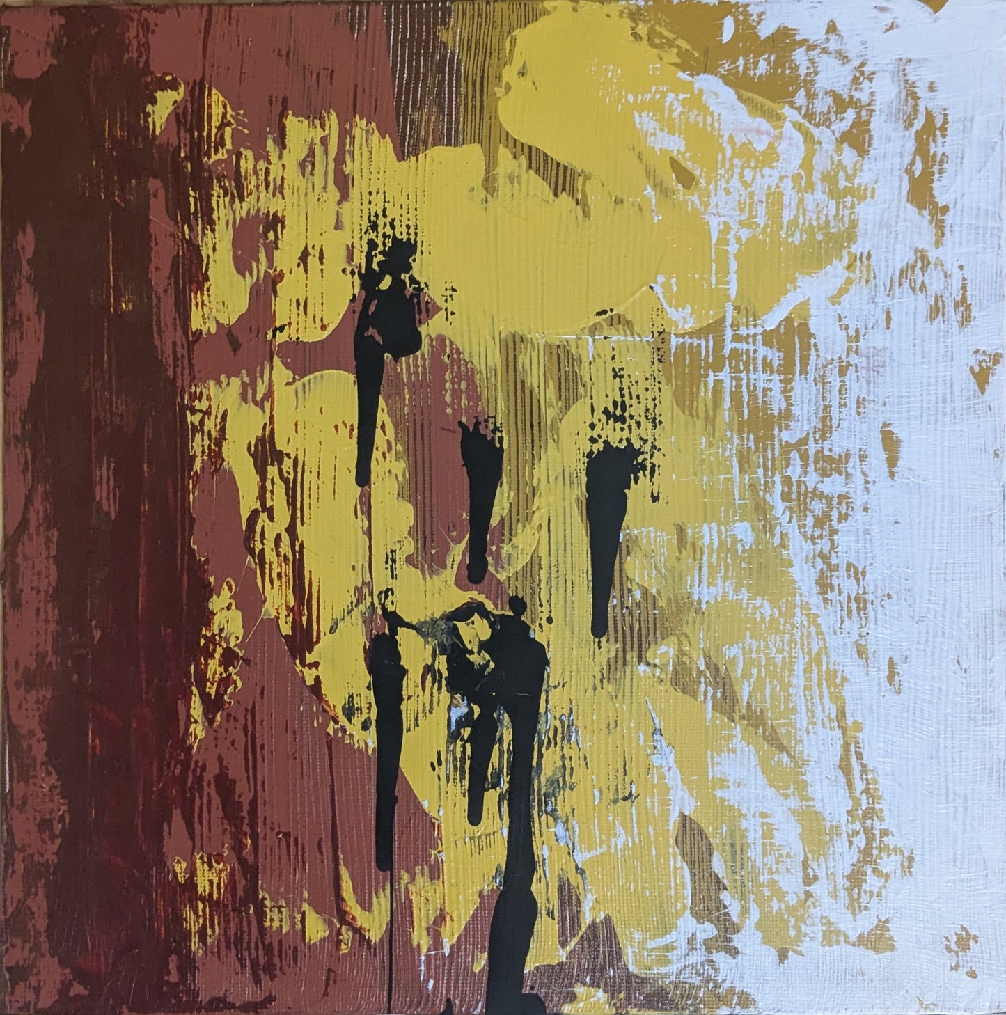 0222A - peinture acrylique originale 25x25cm (2025)