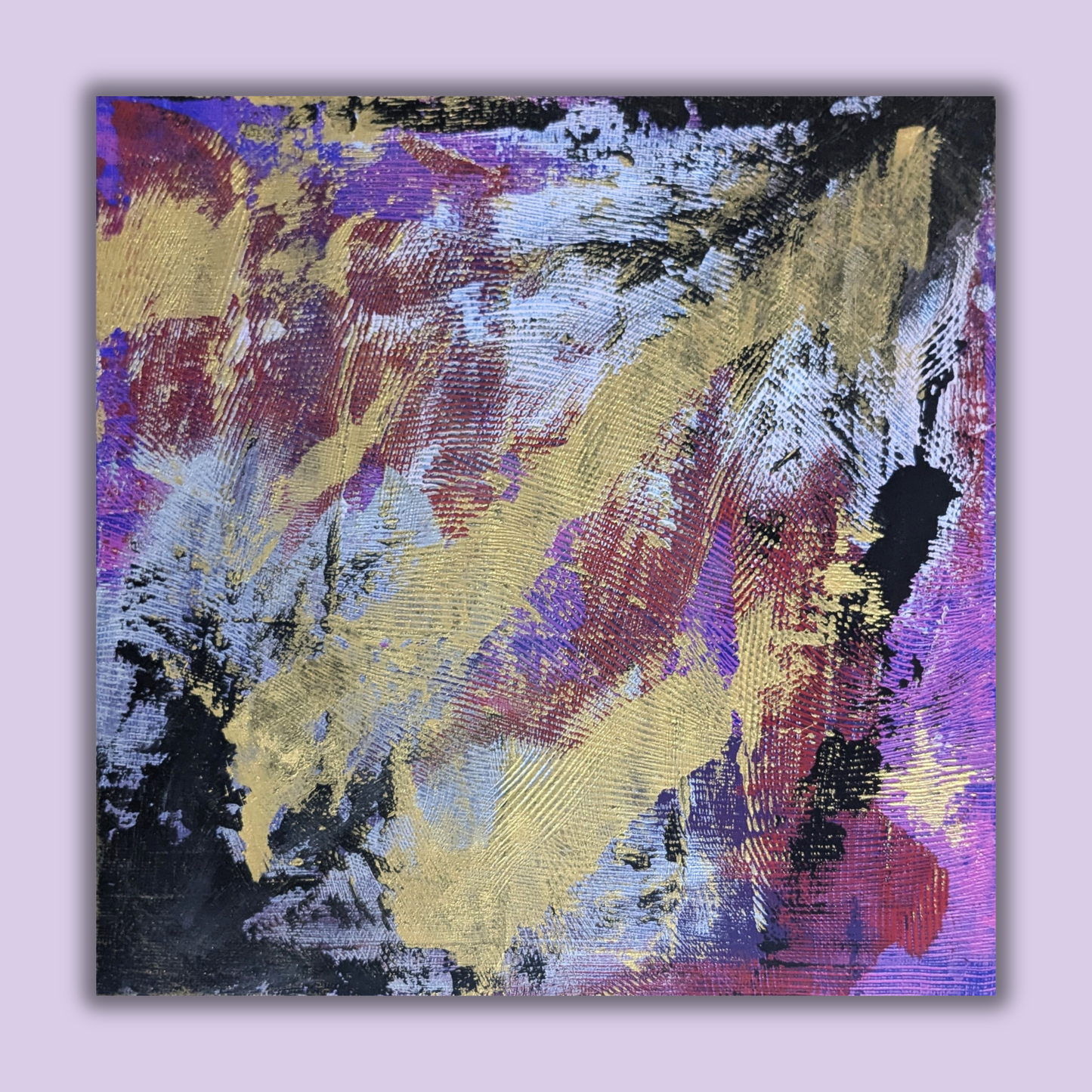 0222B - peinture acrylique originale 25x25cm (2025)